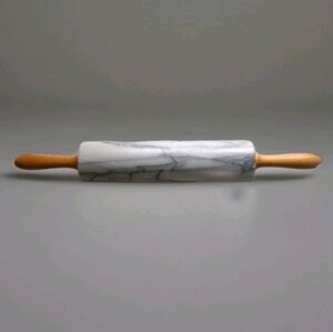 Authentic Marble Rolling Pin With Maple Wood Handle - Make An Offer!